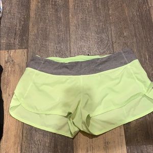 Lululemon Lime Green shorts